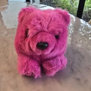 Vintage Puffkins ROSIE the‎ Pink Bear 4" Plush Stuffed Animal Toy Swibco